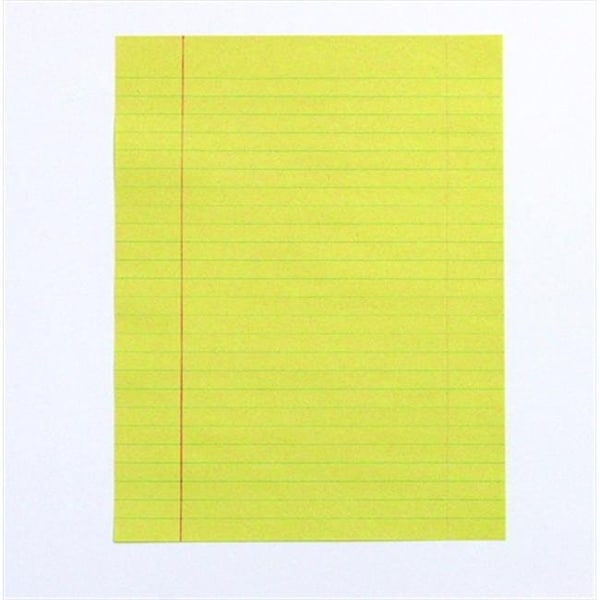 School Smart School Smart 085236 8 x 10.5 In. Short Ruled Newsprint Theme Paper Without Margin; Yellow; Pack - 500 85236 - main